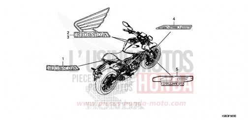MARQUE/RAYURE CBF125NAJ de 2018